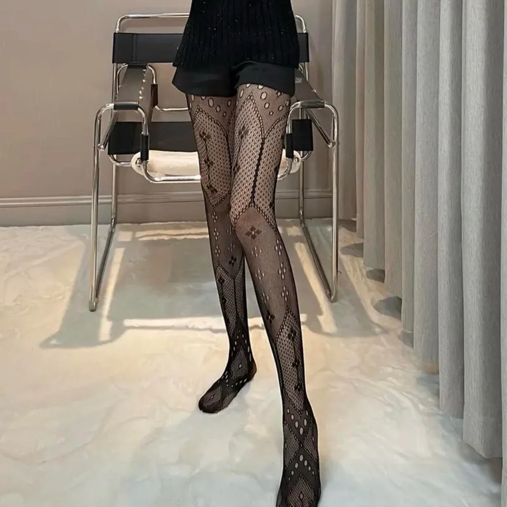 Women's Black Fishnet Tights Sheer Mesh Pantyhose Fashionable Stockings One Size